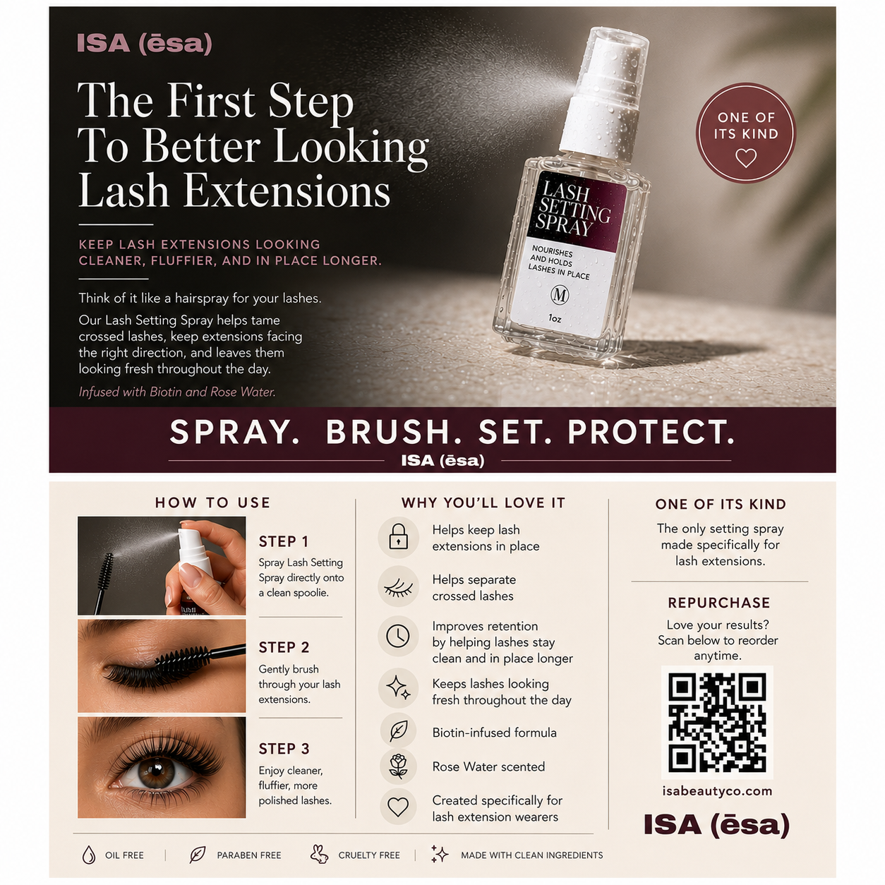 Lash Setting Spray