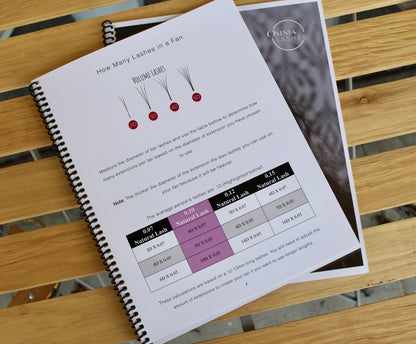 Hybrid & Volume Lash Extension Training Manual (English) ✨