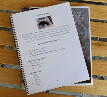 Hybrid & Volume Lash Extension Training Manual (English) ✨
